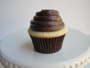 Vanilla Chocolate Moist and fluffy vanilla cake with scrumptious chocolate buttercream frosting!