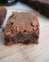 Brownies Decadent dark chocolate brownies made with the highest quality chocolate.