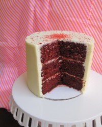 Red Velvet Moist red velvet cake with classic cream cheese frosting.